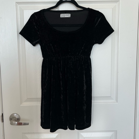 American Apparel Babydoll Velvet Dress - Picture 1 of 4